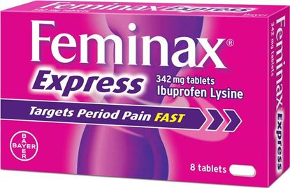 Picture of FEMINAX EXPRESS tablets 342mg  8 TABLETS