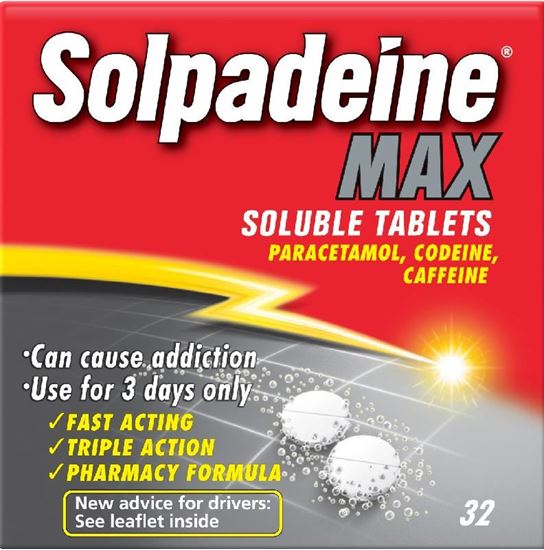 Picture of SOLPADEINE MAX SOLUBLE TABLET 32 TABLETS