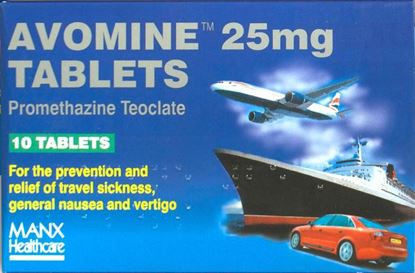 Picture of AVOMINE TABLETS 10 TABLETS