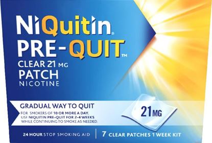 Picture of NIQUITIN 21MG PRE QUIT CLEAR PATCH