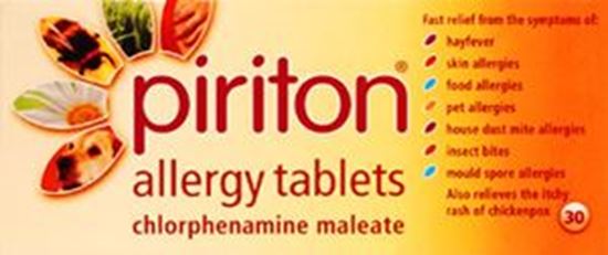Picture of PIRITON ALLERGY TAB 4MG (30)