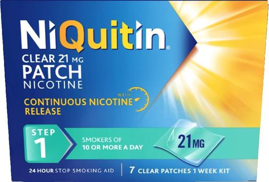 Picture of NIQUITIN CLR PATCH STEP 1 21MG