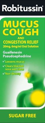 Picture of ROBITUSSIN PLUS MUCUS WITH CONGESTION-100ML