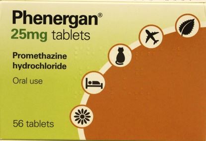 Picture of Phenergan 25mg tablets -56 tablets